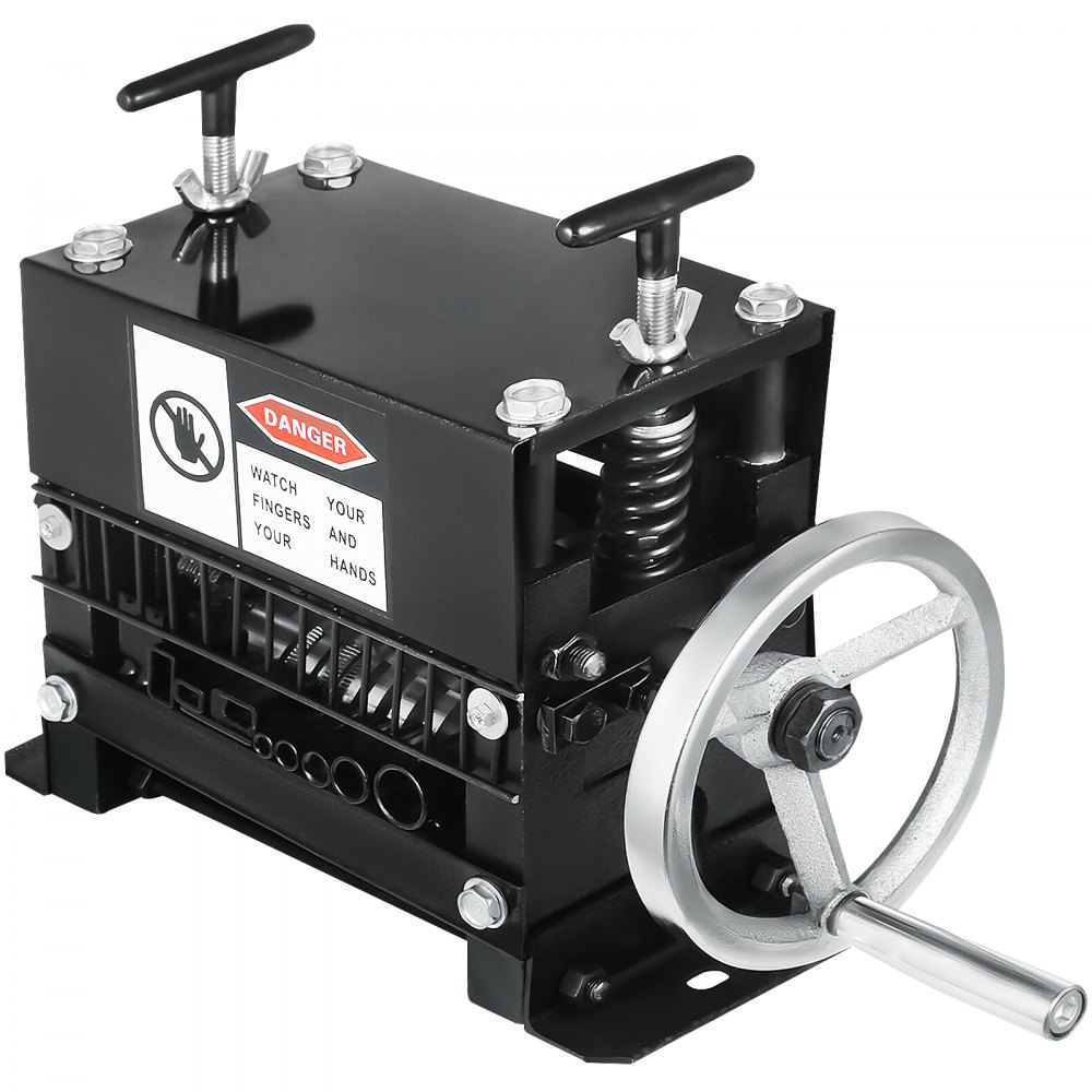 VEVOR Cable Wire Stripping Machine 1.5-20mm Wire Stripping Machine 7 Channels Wire Stripping Machine Tool Manual Hand Cranked Industrial Wire Stripping Recycle (7 Channels)