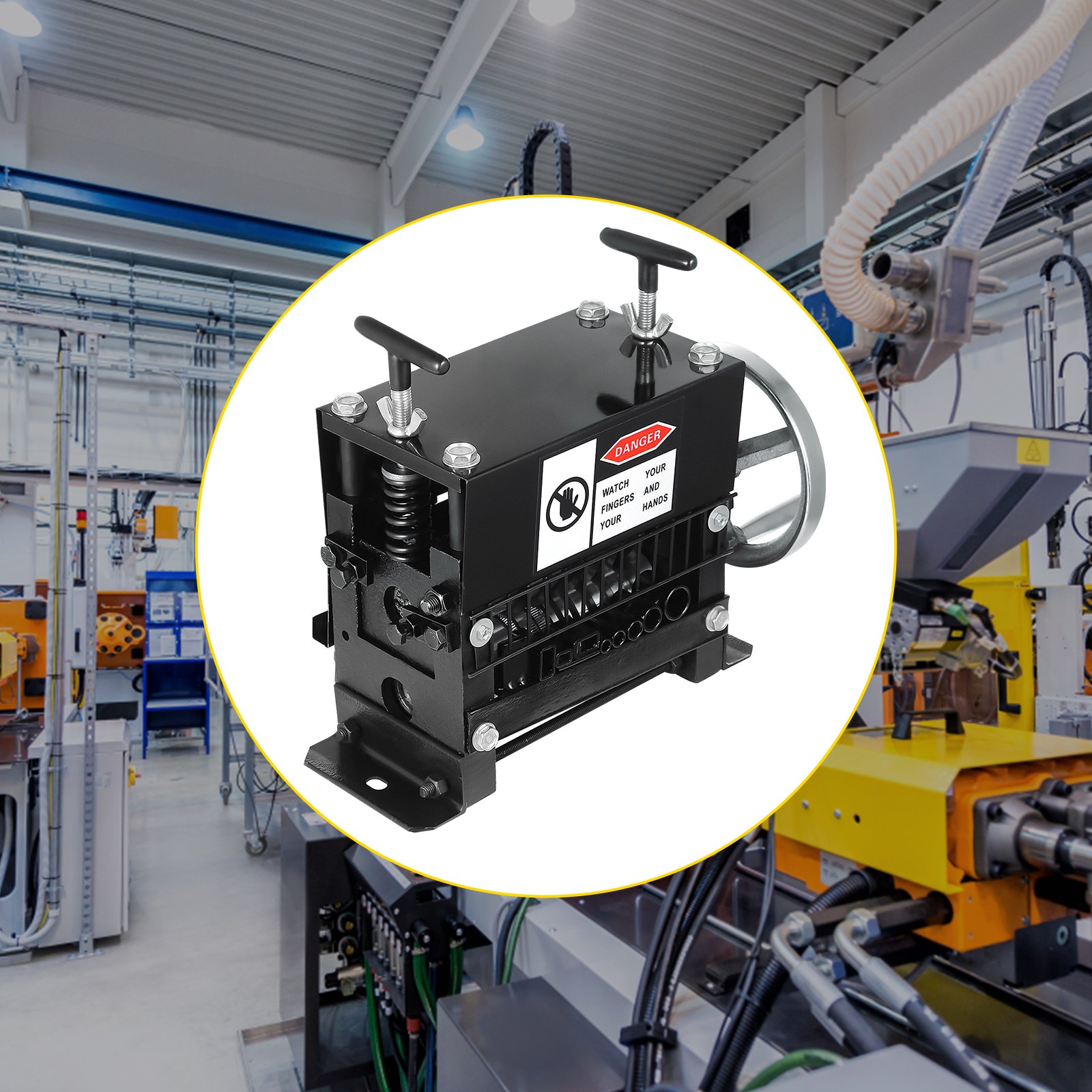 VEVOR Wire Stripping Machine Cable Stripper Machine Scrap Metal Recycle Manual Wire Cable Stripping Cutters (8 Holes)