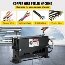 VEVOR Cable Wire Stripping Machine Φ1.5mm~Φ20mm Wire Stripping Machine 10 Channels Wire Stripping Machine Tool Manual Hand Cranked Industrial Wire Stripping Recycle (10 Channels)