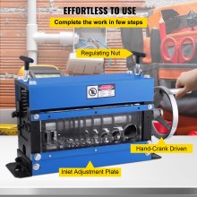 Manual Wire Stripping Machine 40mm 10 Blades Portable Copper Industrial Portable