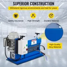 VEVOR Cable Wire Stripping Machine 18 AWG - 1" OD Wire Range, Portable Powered Wire Stripper Machine 11 Channels 10 Blades,Automatic Wire Stripping Tool 75ft/minute,for Recycling Copper Wire