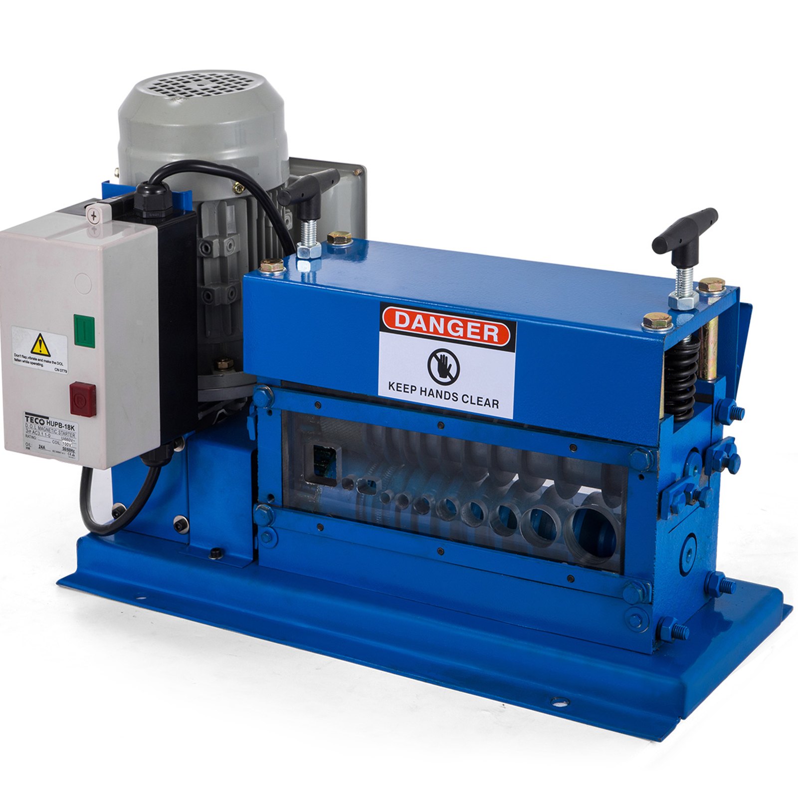 VEVOR Portable Wire Stripper, 18 AWG to 1" OD, 11 Channels, 10 Blades, Electric Machine for Efficient Copper Recycling, Speeds Up to 75ft/min