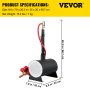 VEVOR Propane Knife Forge, Farrier Furnace with Single Burner, Portable Round Metal Forge with an Open Structure, Large Capacity, for Blacksmithing, Knife Making, Forging Tools and Equipment