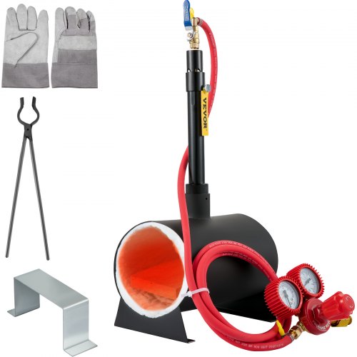 VEVOR Gas Propane Forge Furnace Burner Portable Single Burner Metal Tool Making