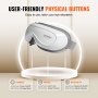 VEVOR heated eye massager with user-friendly buttons for power, music, and intensity adjustment.