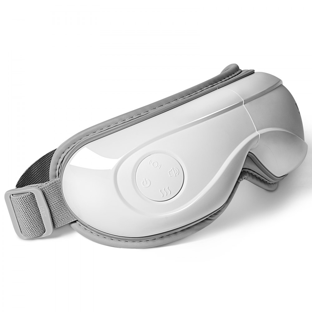 VEVOR Eye Massager with Heat & Remote, Heated Eye Massage Mask with 5 Modes and Bluetooth Music, 180° Foldable Eye Care Massager for Eye Strain, Dry Eyes, Dark Circles, Ideal Gift for Mom/Dad, Black