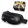 VEVOR Eye Massager with Heat, Heated Eye Massage Mask with 5 Modes and Bluetooth Music, 180° Foldable Eye Care Massager for Migraines, Eye Strain, Dark Circles, Ideal Gift for Mom/Dad, Black