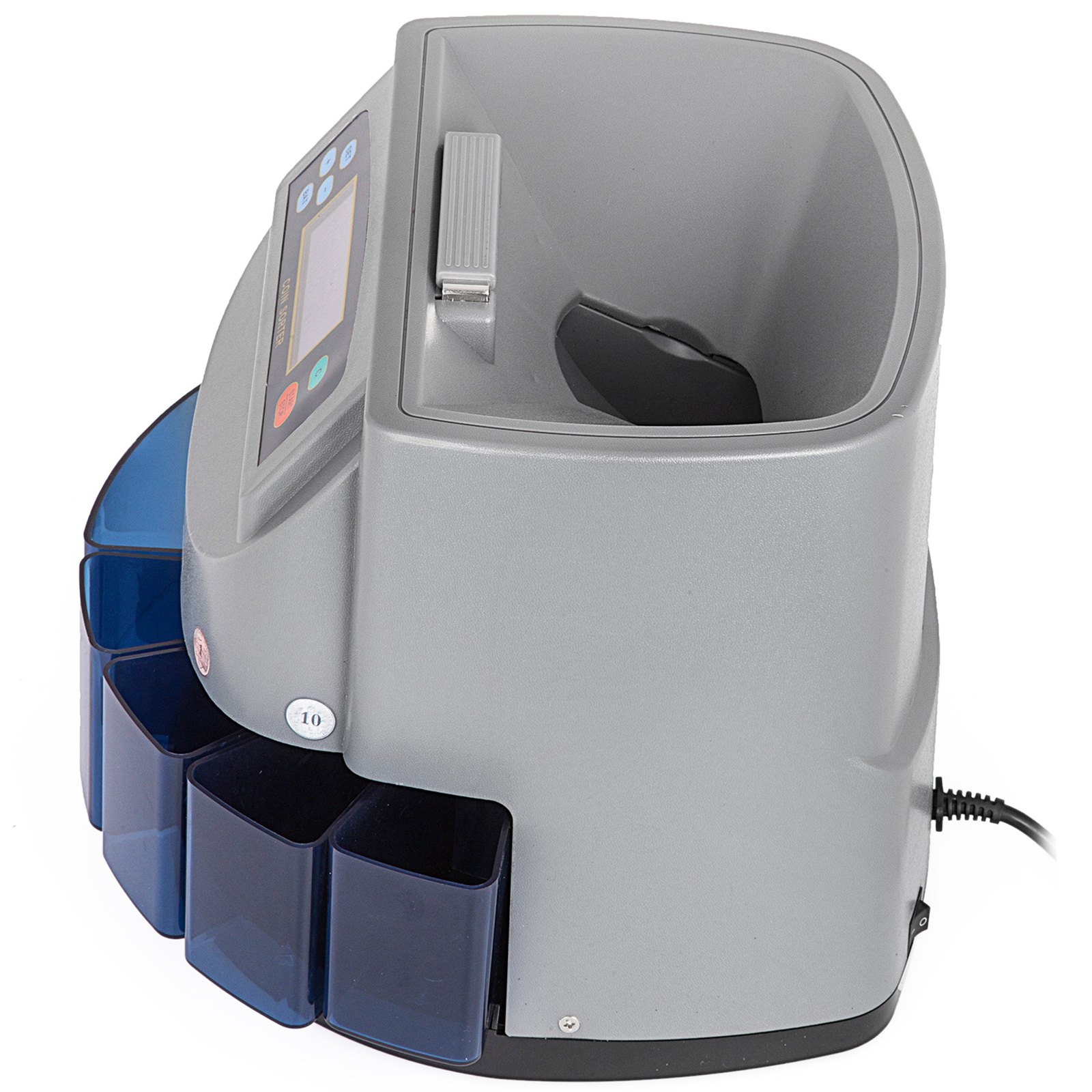 VEVOR Coin Counter 270 Coins/Min Coin Sorter LCD Display Screen Coin Counter Machine US Automatic Coin Counter Displays Total Value(270 Coins/Min,LCD)