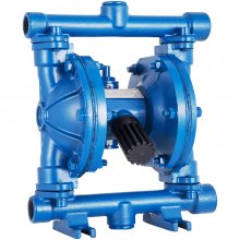 VEVOR Air-Operated Double Diaphragm Pump, 1/2" Inlet & Outlet, Cast Iron Body, 8.8 GPM & Max 120PSI, Nitrile Diaphragm Pneumatic Transfer Pump for Petroleum, Diesel, Oil & Low Viscosity Fluids