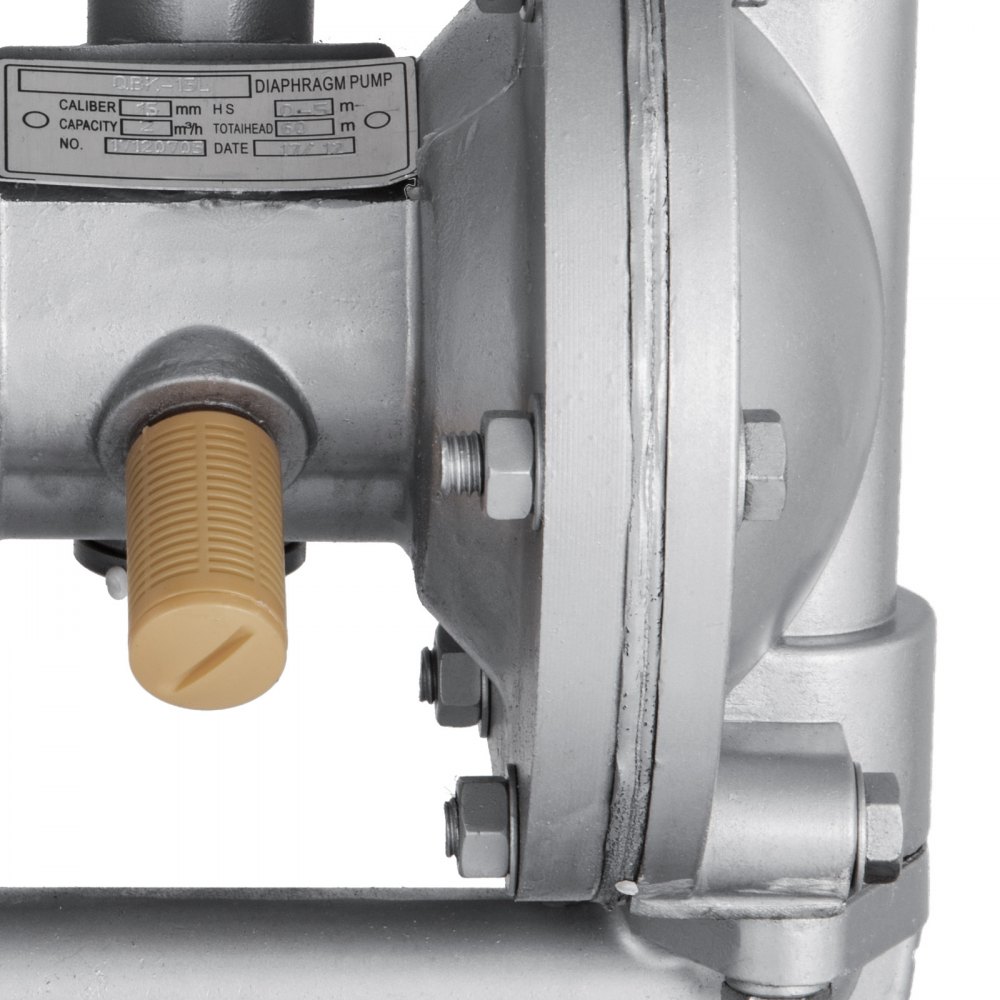 Air Driven Pneumatic Diaphragm Pump Aluminium Diesel Oils Petrol Methanol 45LPM