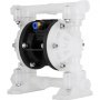 VEVOR air-operated diaphragm pump with durable white and black construction.