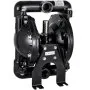 VEVOR Air-Operated Double Diaphragm Pump 1 inch Inlet Outlet Aluminum 35 GPM Max 120PSI, Nitrile Diaphragm, QBY4-25L-1inch-35