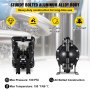 VEVOR air-operated diaphragm pump with aluminum alloy body, corrosion-proof, leak-proof.