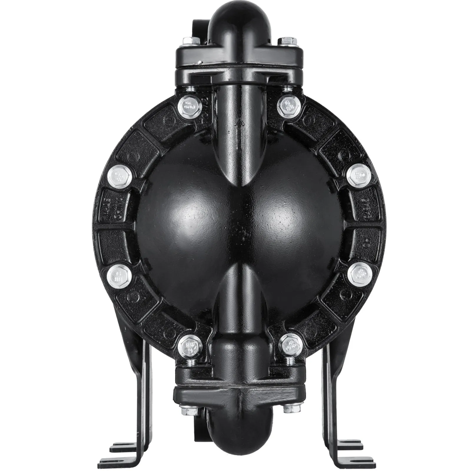 VEVOR Air-Operated Double Diaphragm Pump 1 inch Inlet Outlet Aluminum 35 GPM Max 120PSI, Nitrile Diaphragm, QBY4-25L-1inch-35