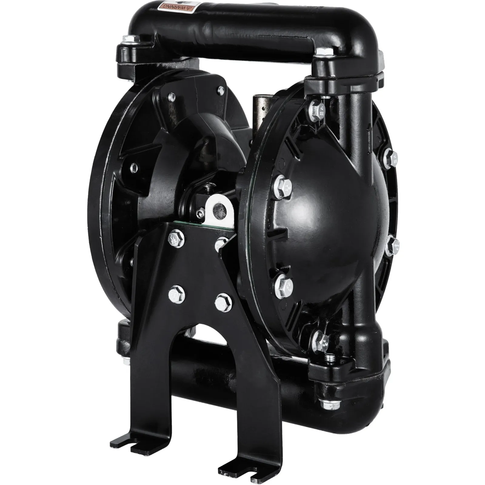 VEVOR Air-Operated Double Diaphragm Pump 1 inch Inlet Outlet Aluminum 35 GPM Max 120PSI, Nitrile Diaphragm, QBY4-25L-1inch-35