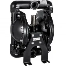 VEVOR Air-Operated Double Diaphragm Pump 1 inch Inlet Outlet Aluminum 24 GPM Max 120PSI for Industrial Use