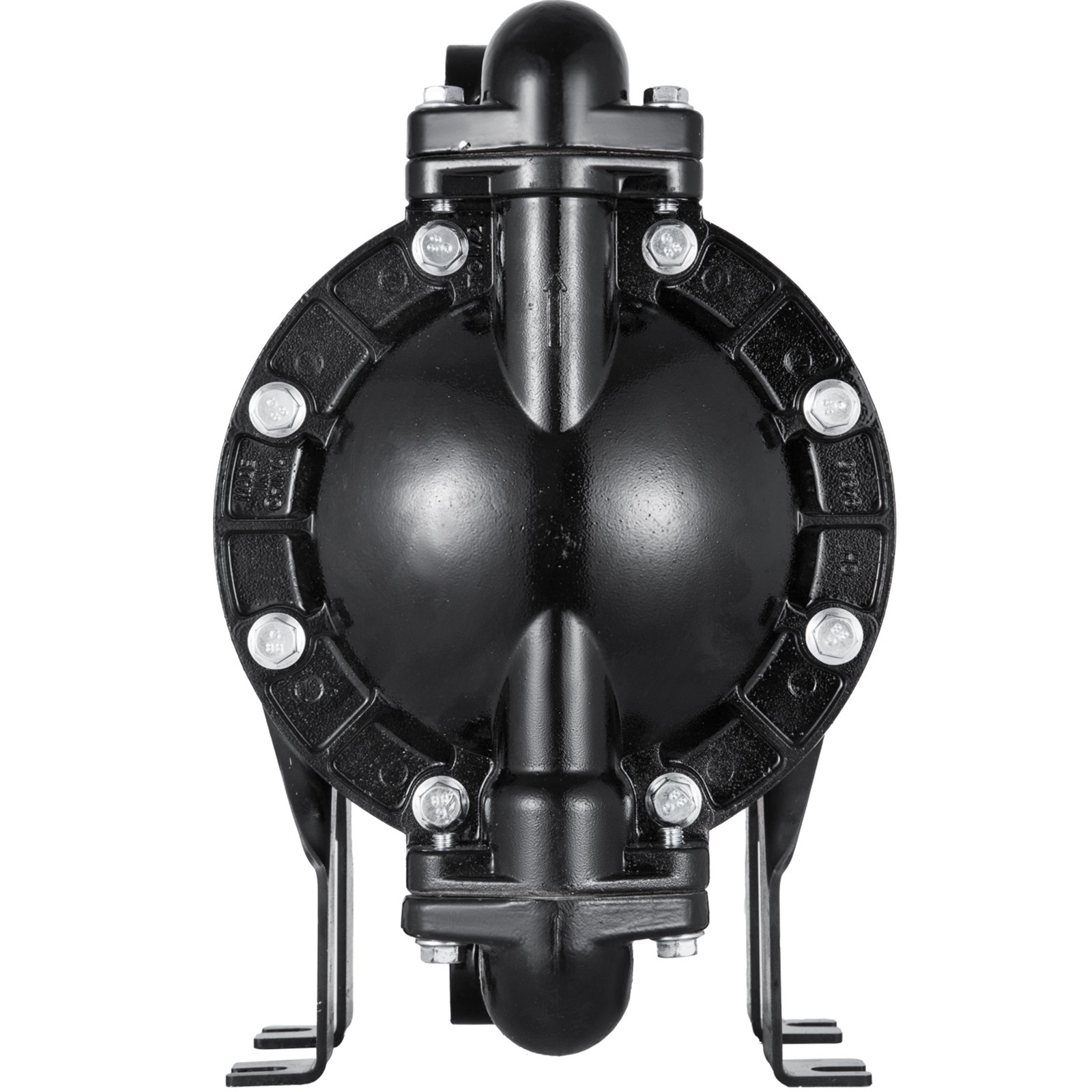 black VEVOR diaphragm pump with metal bolts and industrial design.