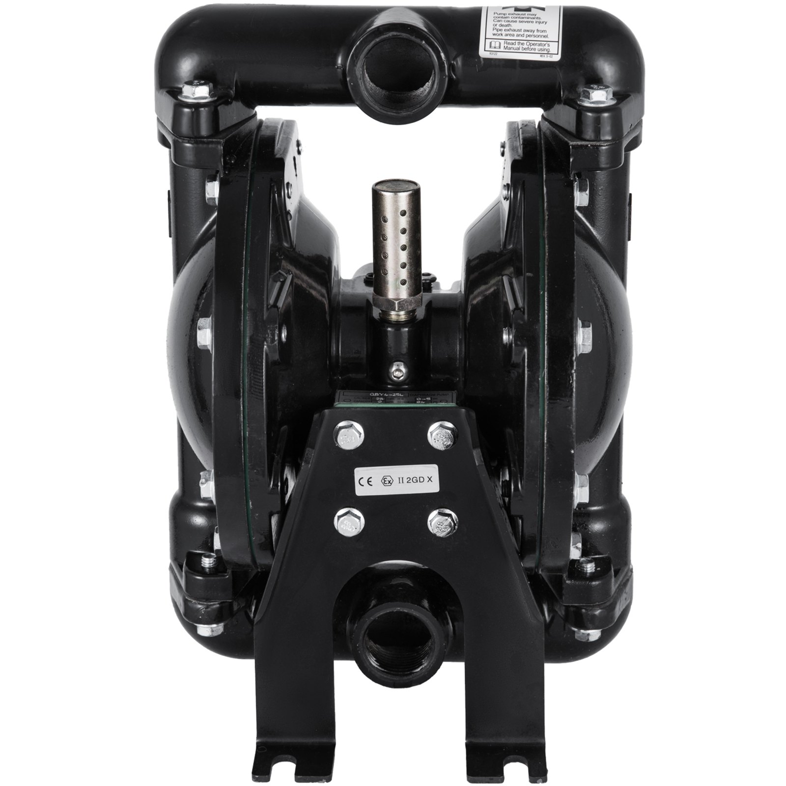 VEVOR diaphragm pump with black casing and dual chamber design.