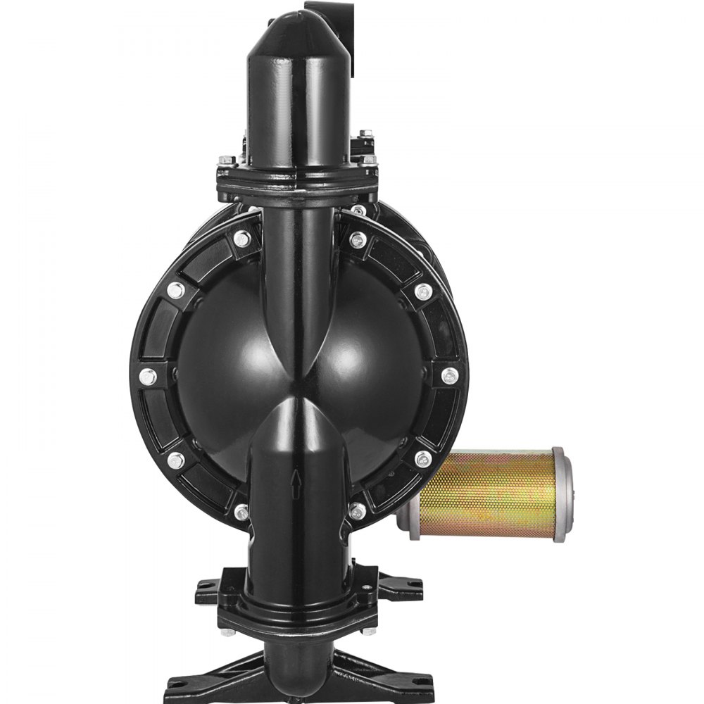 VEVOR Air-Operated Double Diaphragm Pump, 2 inch Inlet & Outlet, Aluminum Alloy Body, 75 GPM & Max 120PSI, Nitrile Diaphragm Transfer Pump for Petroleum, Diesel, Oil and Low Viscosity Fluids