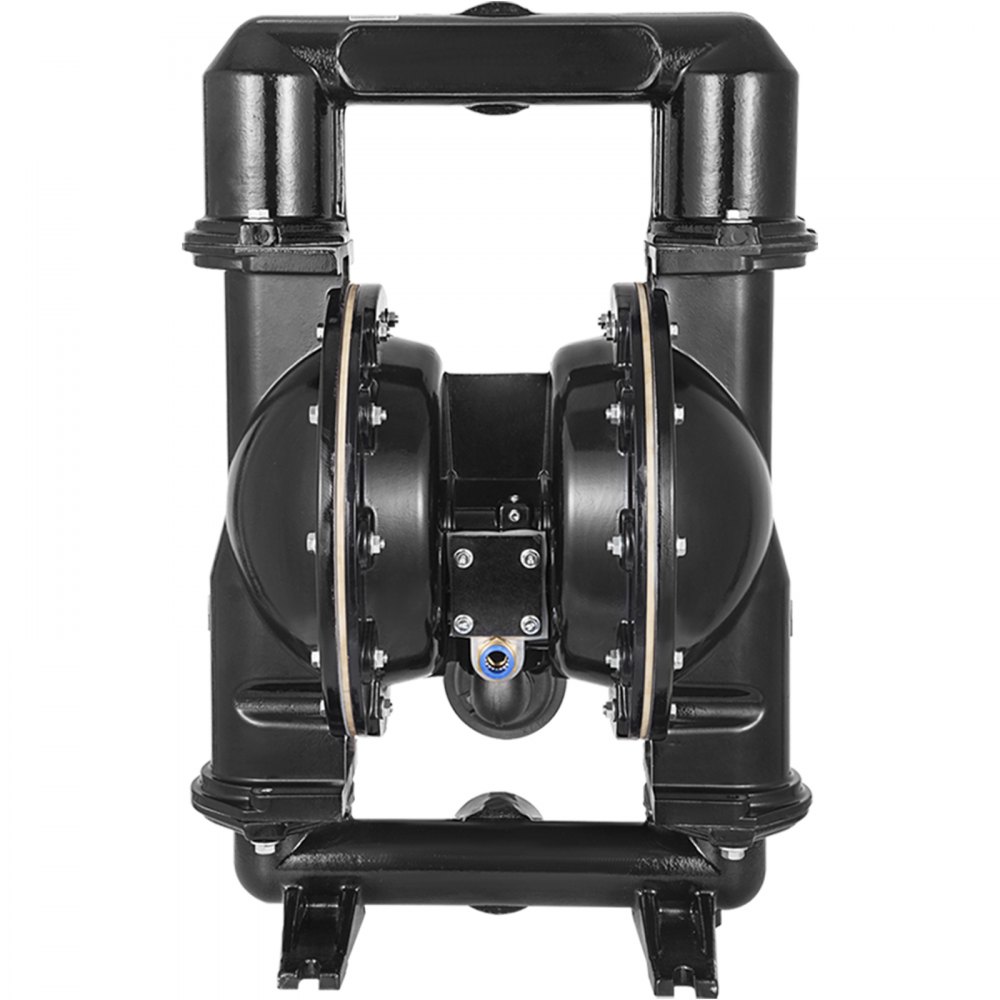 VEVOR Air-Operated Double Diaphragm Pump, 2 inch Inlet & Outlet, Aluminum Alloy Body, 75 GPM & Max 120PSI, Nitrile Diaphragm Transfer Pump for Petroleum, Diesel, Oil and Low Viscosity Fluids