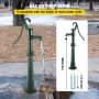 VEVOR Hand Water Pump with Stand Cast Iron Garden Well Farm Irrigation Green