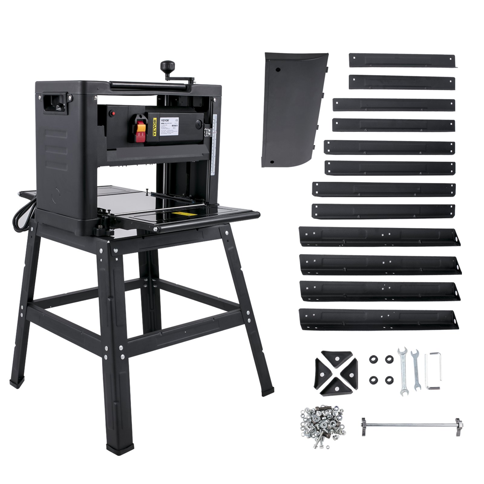 VEVOR Thickness Planer Wood Planer 33cm WoodWooking Planer w/ Stand Dust Exhaust