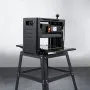 Cepilladora de sobremesa VEVOR de 13 pulgadas, 2000 W, 8000 rpm, 15 A, con soporte de hierro plegable y extractor de polvo, velocidad de cepillado de 6 m/min, ideal para carpintería y modelado de tablones de madera.