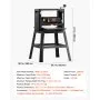 VEVOR 13-Inch Benchtop Thickness Planer, 2000W, 8000 rpm, 15 AMP, with Foldable Iron Stand and Dust Exhaust, 6m/min Planing Speed, Ideal for Woodworking and Wooden Plank Shaping