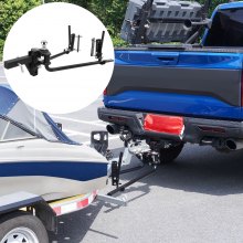 VEVOR Weight Distribution Hitch, 1,500 lbs Weight Distributing Hitches Kit with Sway Control for Trailer, 2-In Solid Steel Shank, 2-5/16 in Alloy Steel Ball, Powder Coated Load Leveling Hitch, Black