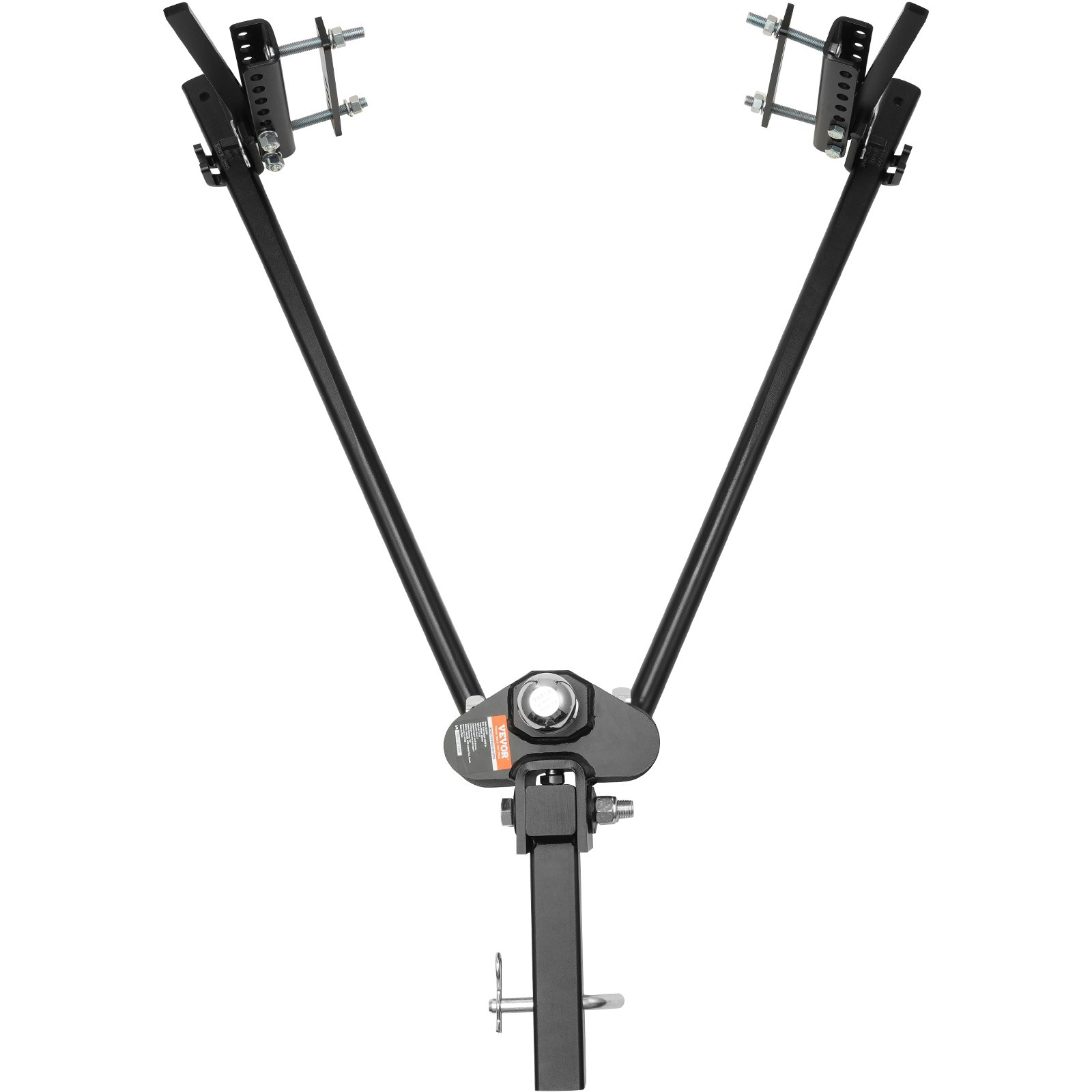 VEVOR Weight Distribution Hitch, 1,500 lbs Weight Distributing Hitches Kit with Sway Control for Trailer, 2-In Solid Steel Shank, 2-5/16 in Alloy Steel Ball, Powder Coated Load Leveling Hitch, Black