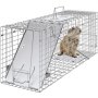 VEVOR levande djurburfälla, 31" x 10" x 12" human kattfälla galvaniserat järn, fällbar djurfälla med handtag för kaniner, herrelösa katter, ekorrar, tvättbjörnar, marksvinar och opossums