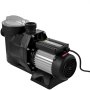 VEVOR 1 HP Pool Pump, 19200 L/h 750W Pool Pump In/Ground Swimming Pool Pump with Strainer Basket Pool Pump Motor for Clean Swimming Pool Water 1.97" Inlet/Outlet pool filter pump with 2 Fitting Hoses