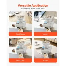 VEVOR High Speed Coin Counter, Professional Coin Sorter with Anti-Jam Tech, Heavy Duty Bank Grade Automatic Coin Sorter and Wrapper Machine for All Coins, Suitable for International Coins and Tokens
