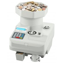 Coin Counter Professional Coin Sorter LED Display Holds up to 11000 Coins