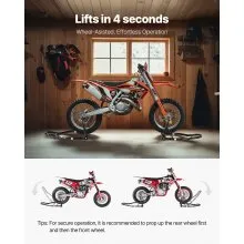 VEVOR Motorcycle Front & Rear Stand Lift 1100 lbs Spoolift Paddock Swingarm Arm