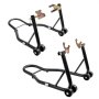 VEVOR Motorcycle Stand Lift, 0.39 Tons Front Rear Combo Stand Lift Stand, Front and Rear Wheel Fork Stand, U+L Fork Swingarm Spool, Compatible with Most Yamaha Honda Kawasaki Suzuki Motorcycles, Black