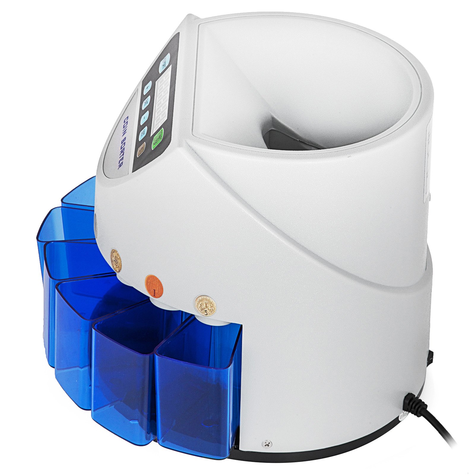Automatic Electronic Coin Counter Sorter Counting Machine Max. 500 Coins