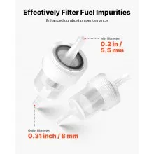 VEVOR Fuel Pipe Hose Line Kit 196.9″ Replaceable Parking Heater Fuel Line Kit