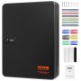 VEVOR 48-Key Cabinet, Key Safe with Combination & Key Lock, Digital Security Storage Box Steel Key Organizer with Adjustable Racks, 48 pcs Colorful Key Tags and A Record Card for School, Office, Hotel