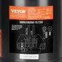VEVOR 1 HP Pool Pump Motor, 56J Frame, 115V(9.8 Amps)/230V(4.9 Amps) 3450 RPM, 60Hz, 1.4 Service Factor, 90μF/250V Capacitor, CCW Rotation Round Flange Replacement Motor