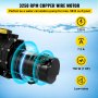 VEVOR Swimming Pool Pump, 1HP 110V 5544GPH Powerful Self-priming Up to 36ft Head Lift, for In/Above Ground Pool Water Circulation, with Strainer Basket and 2pcs NPT Connectors, Tested to UL Standards