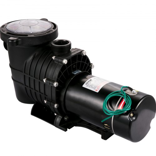 VEVOR Swimming Pool Pump 1HP, Dual Voltage 110V 220V, 5544GPH, Powerful Self-priming Pump for In/Above Ground Pool Water Circulation, w/ Strainer Basket, 2pcs 1-1/2'' NPT Connectors, UL Certified