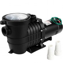 Swimming Pool Pump 1HP, Dual Voltage 110V 220V, 5544GPH, Powerful Pump for Above Ground Pool Water Circulation, with Strainer Basket, 2pcs 1-1/2'' NPT Connectors Tested to UL Standards