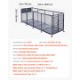 VEVOR Pool Storage Bin, 262 x 81.5 x 89 cm, Rolling Pool Float Storage Organizer with Side Pockets & Noodles Holder, Durable Metal Frame, Poolside Toys Breathable Mesh Basket for Swimming Pools
