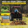 Vevor Pine Straw Rake Landscape Rake 60" For Atv Utv Utility Tractor W/ Wheels