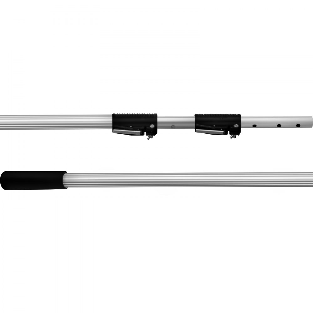 VEVOR Extension Pole, 15 ft Telescoping Pole, Multi-Purpose Telescopic Poles, Aluminum Extendable Handle, Paint Roller Extension Pole for Painting Window Cleaning High Ceiling Dusting Bulb Changing