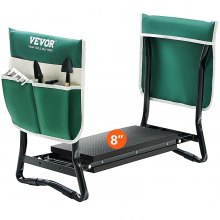 VEVOR Garden Kneeler and Seat, 330 lbs Load Capacity, 8" EVA Wide Pad, Foldable Garden Stool, Kneeling Bench for Gardening with Tool Bag, Gifts for Women, Grandparents, Seniors, Mom and Dad