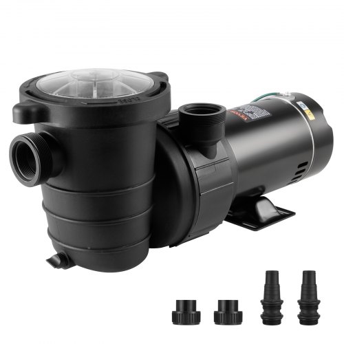 VEVOR Above Ground Pool Pump, 1HP, 80 GPM Max. Flow Single Speed Swimming Pool Pump, 120V 3450 RPM 36 ft Max. Head Lift Pool Pump with Filter Basket, for Above Ground Pools Hot Tubs Spas