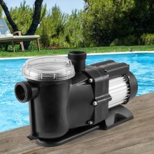 VEVOR Above Ground Swimming Pool Pump, 1500W/2.0HP, 115G PM Single Speed Swimming Pool Pump, Speed 2850RPM, Lift Head Pool Pump 15m Max. with Filter Basket, for Above Ground Swimming Pools, Spas