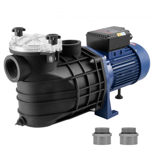 VEVOR Swimming Pool Pump 2.5HP 120GPM Max Flow Single Speed Filter Pump 220V 2850RPM 50ft Max Head Pool Pump with Filter Basket for Above Ground Pools Hot Tubs Spas